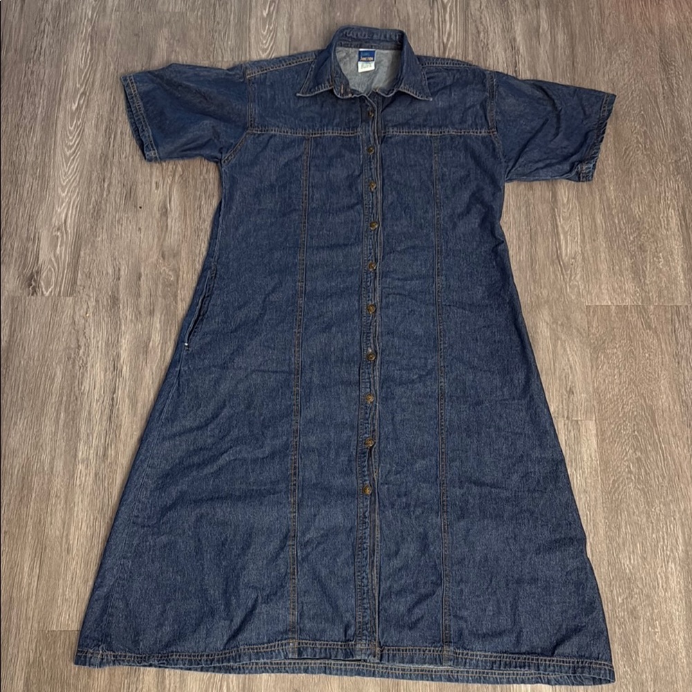 Jean Junction VTG Denim Button-Down Dress